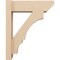 Ekena Millwork 6-in W x 18-in D x 22-in H Balboa Slat Rough Cedar Woodgrain TimberThane Outlooker, Primed Tan OUTUR060X18X22BOA24RCPR - alternate 6